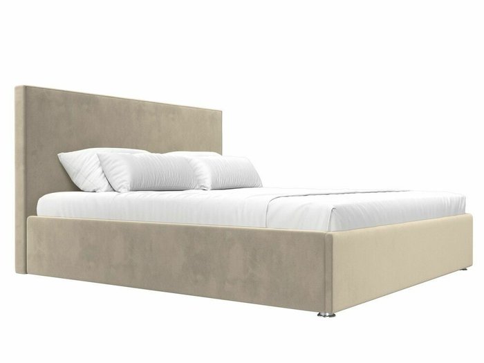 Кровать Кариба 180х200 бежевого цвета с подъемным механизмом - лучшие Кровати для спальни в INMYROOM