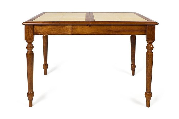 Обеденный стол раскладной с плиткой коричневого цвета - купить Обеденные столы по цене 23080.0