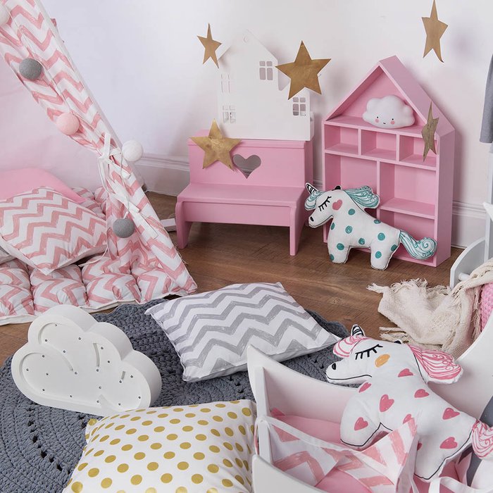 Наволочка для декоративной подушки Pink Zigzag - лучшие Декоративные подушки в INMYROOM