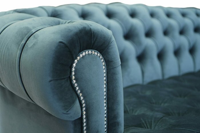 Прямой диван Франк серо-зеленого цвета - лучшие Прямые диваны в INMYROOM