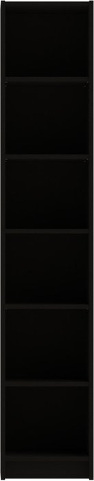 Стеллаж Варма высокий узкий с шестью полками черного цвета - купить Стеллажи по цене 8999.0