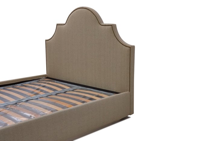Кровать Фиби серо-коричневого цвета 180х200 с ящиком для хранения    - лучшие Кровати для спальни в INMYROOM