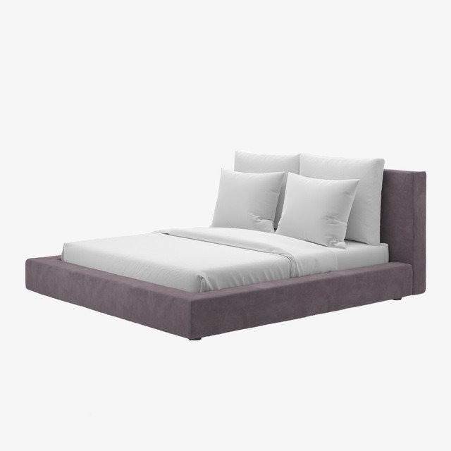Кровать Cloud Platform 160х200 серо-коричневого цвета - лучшие Кровати для спальни в INMYROOM