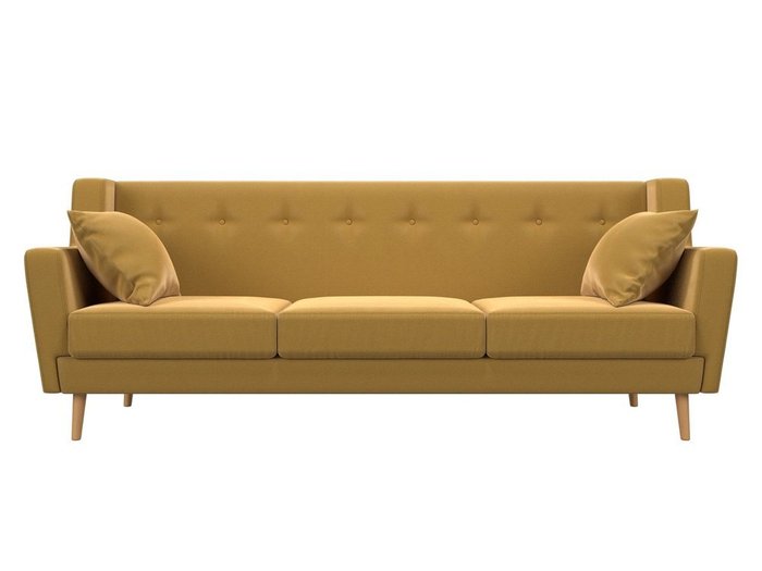 Диван Брайтон желтого цвета - купить Прямые диваны по цене 36999.0