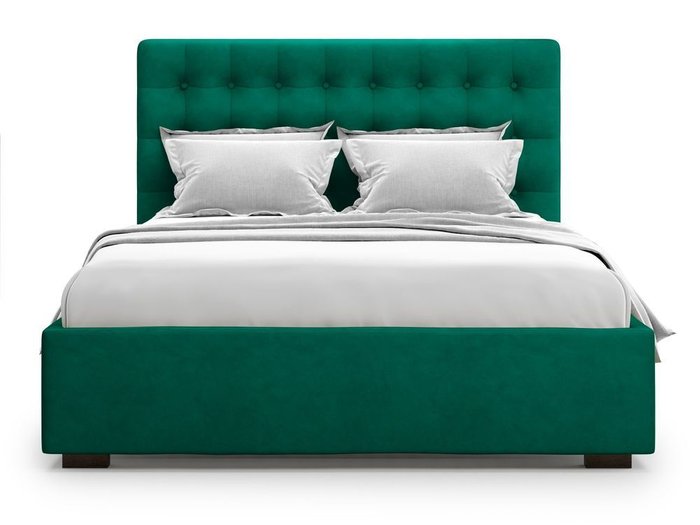 Кровать с подъемным механизмом Brayers 140х200 зеленого цвета