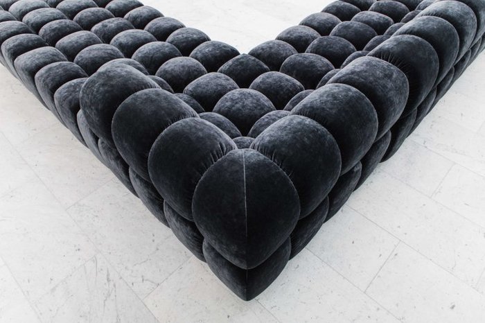 Угловой диван Ostin чёрного цвета - купить Угловые диваны по цене 600000.0