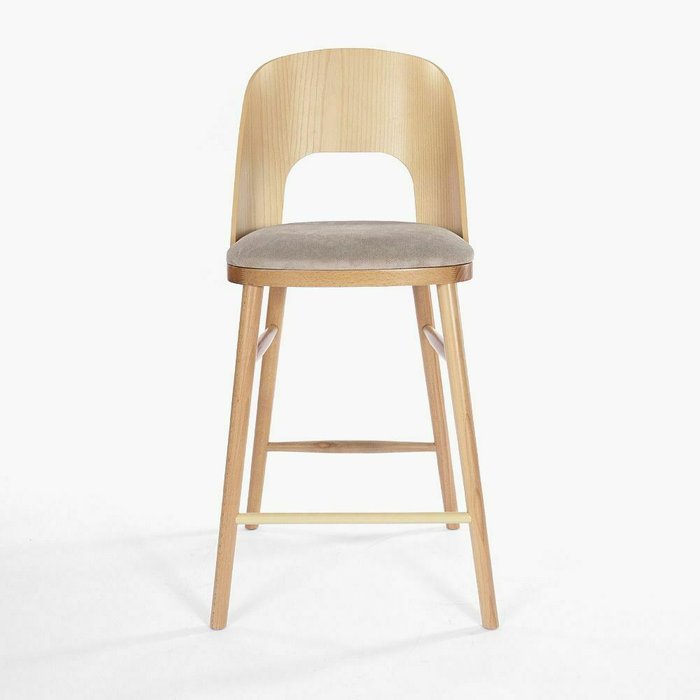 Полубарный стул Антверпен бежевого цвета - купить Барные стулья по цене 23990.0