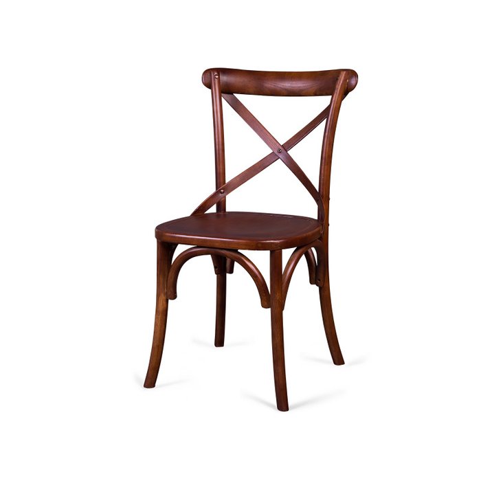Венский стул Crosshair коричневого цвета