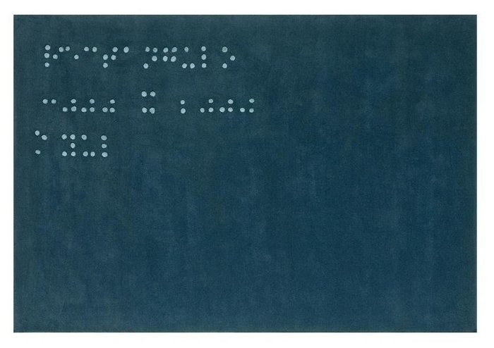 Ковер Braille синего цвета 150x200
