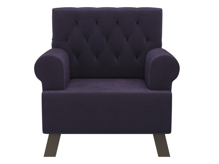 Кресло Хилтон темно-фиолетового цвета - купить Интерьерные кресла по цене 23990.0