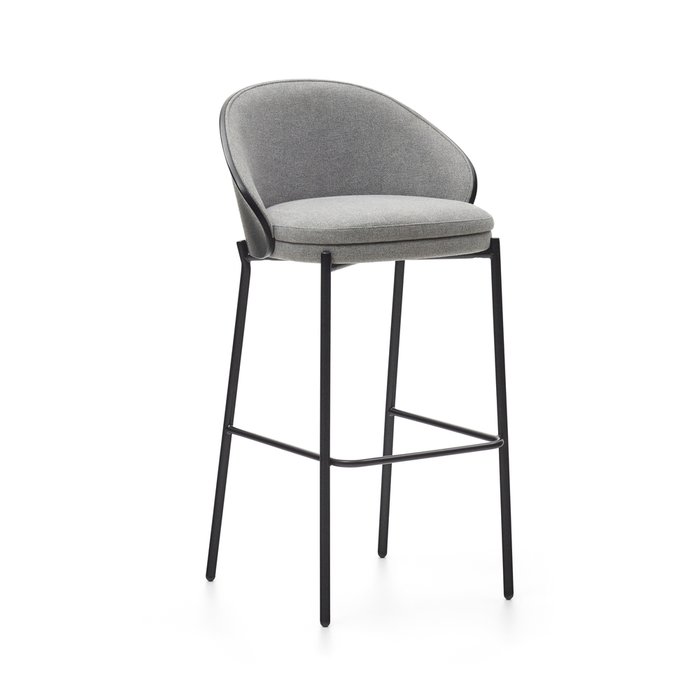 Барный стул Eamy серо-черного цвета - купить Барные стулья по цене 66990.0
