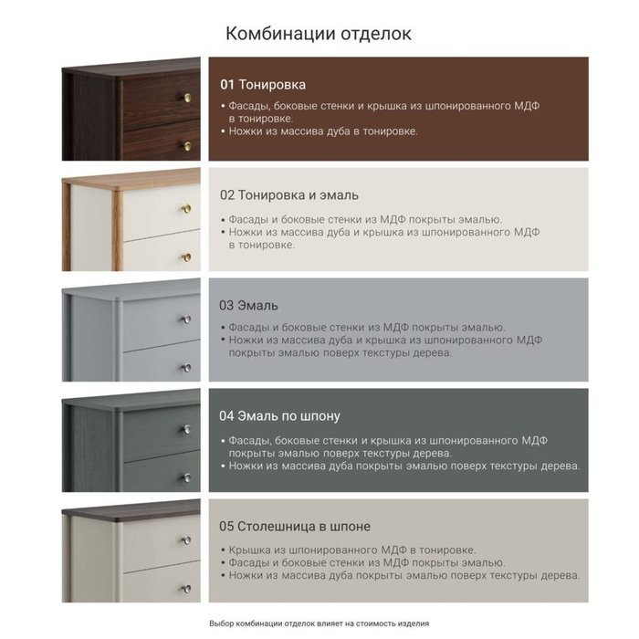 Комод Bergen BG063 серо-коричневого цвета - лучшие Комоды в INMYROOM