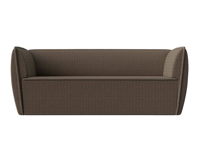 Прямой диван Бергамо коричневого цвета - купить Прямые диваны по цене 29999.0