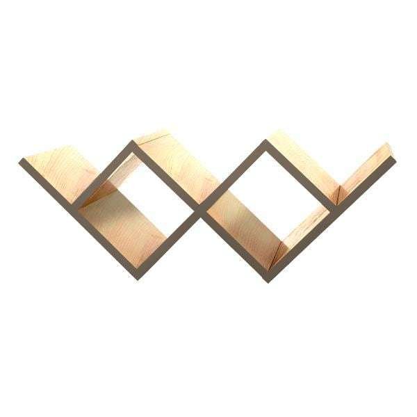 Полка для гостиной Woo Shelf с торцом коричневого цвета Полка для гостиной Woo Shelf с торцом коричневого цвета