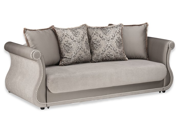 Прямой диван-кровать Дарем коричневого цвета - лучшие Прямые диваны в INMYROOM