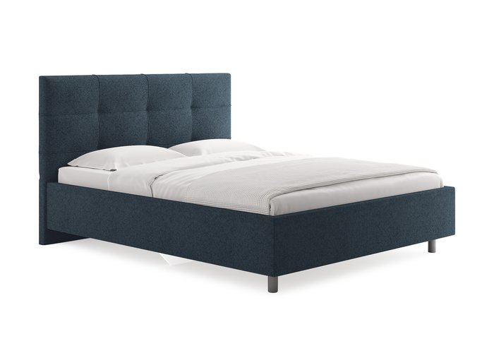 Кровать Caprice 180х200 темно-синего цвета без основания и подъемного механизма 