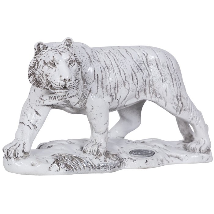 Статуэтка Крадущийся тигр белого цвета