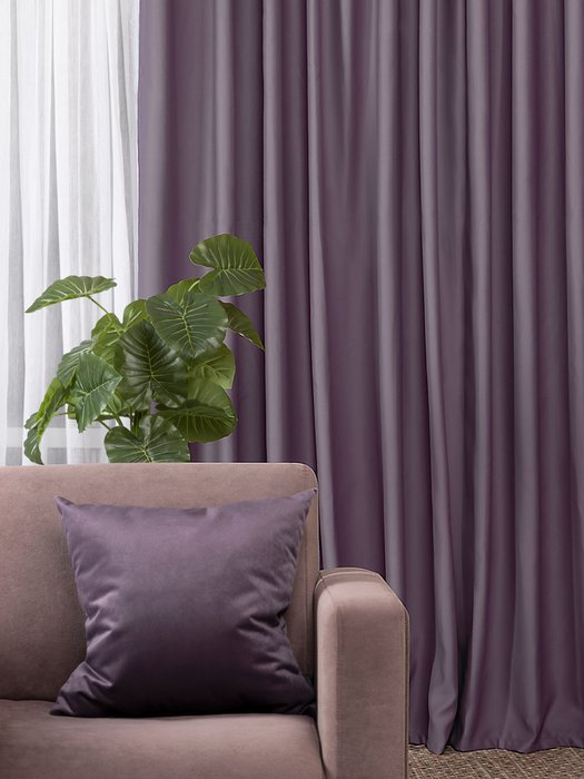 Штора Soul 170х270 коричнево-серого цвета - лучшие Шторы в INMYROOM