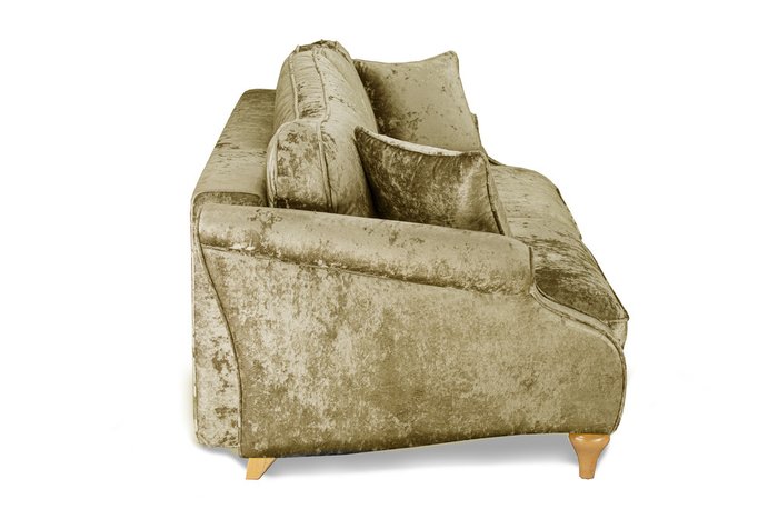 Прямой диван-кровать Бьюти Премиум желто-бежевого цвета  - купить Прямые диваны по цене 128520.0
