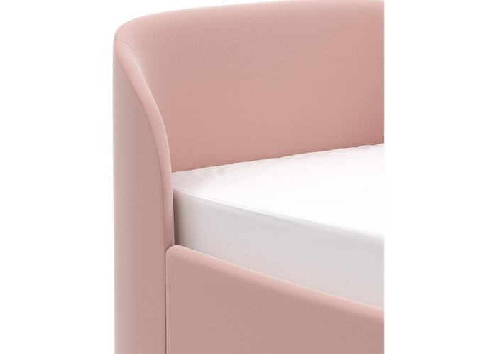 Диван-кровать Kidi Soft с низким изножьем 90х200 розового цвета - лучшие Одноярусные кроватки в INMYROOM