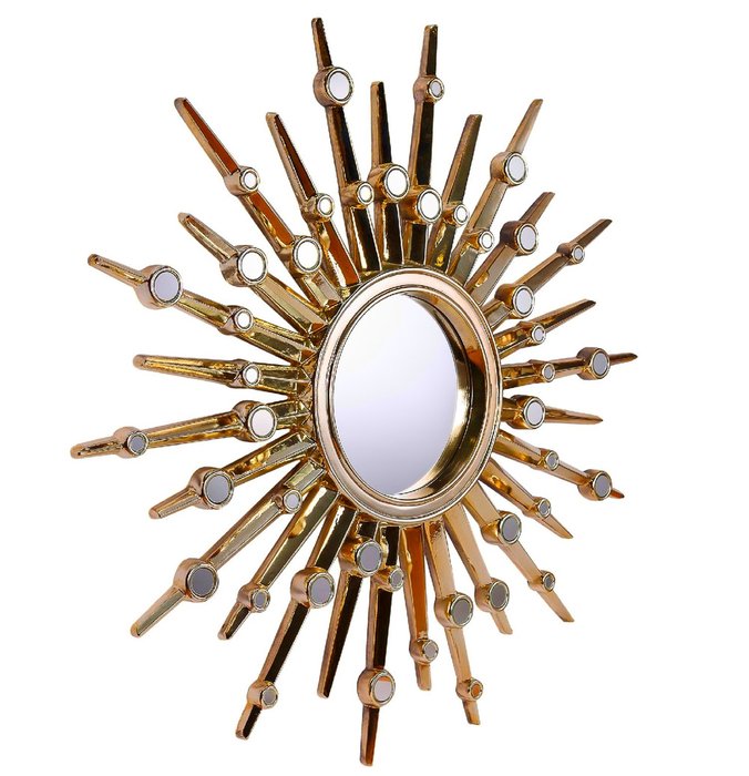 Настенное Зеркало-солнце Nova Gold Plating   - купить Настенные зеркала по цене 28000.0