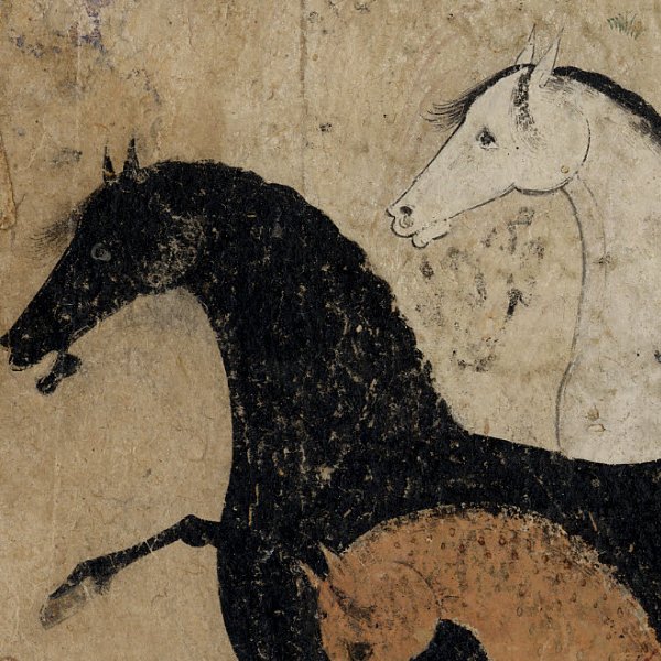 Картина Арабские скакуны Персия 16 век  - лучшие Картины в INMYROOM