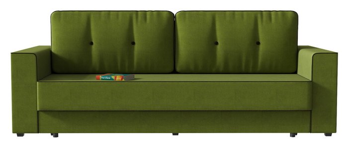 Диван-кровать Принстон (Сильвио)  Green зеленого цвета - купить Прямые диваны по цене 19760.0