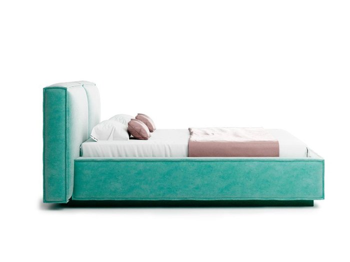 Кровать Verde мятного цвета с ортопедическим основанием 160х200 - лучшие Кровати для спальни в INMYROOM