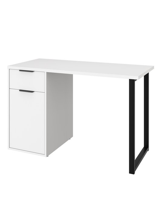 Письменный стол С-408 цвет белый структурный/меренга - купить Письменные столы по цене 15330