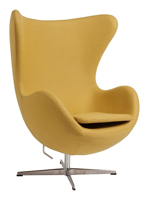  Кресло Egg Chair желтого цвета - купить Интерьерные кресла по цене 57800.0