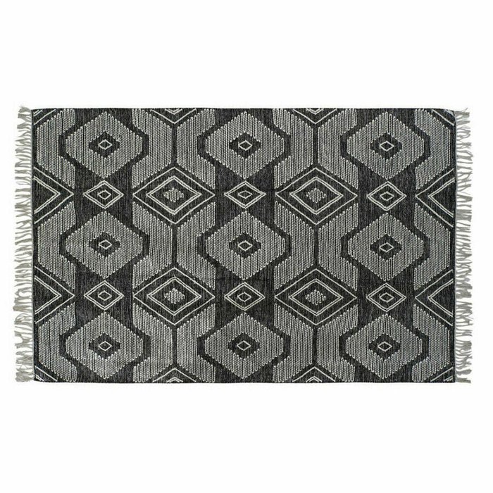 Ковер из ХЛОПКА 120x180 бело-черного цвета
