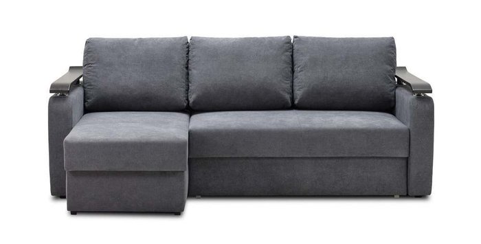 Угловой диван-кровать Мекс серого цвета - купить Угловые диваны по цене 42210.0