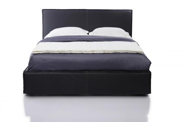 Кровать Mood 200х200 черного цвета с подъемным механизмом и ортопедической решеткой  - купить Кровати для спальни по цене 216378.0