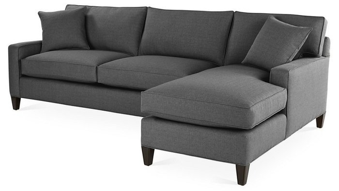 Угловой диван Hoss темно-серого цвета - купить Угловые диваны по цене 170000.0