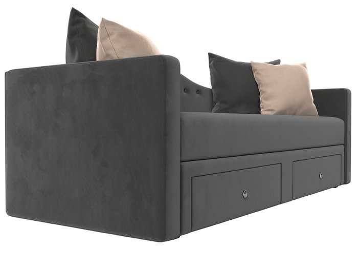 Детский прямой диван-кровать Дориан серого цвета - лучшие Прямые диваны в INMYROOM
