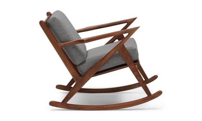 Кресло-качалка серого цвета - лучшие Интерьерные кресла в INMYROOM