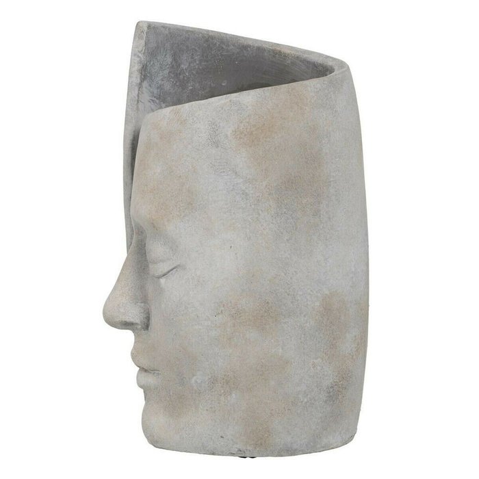 Ваза для цветов Серый Цемент Лицо 21 x 18 x 32,5 cm - лучшие Вазы  в INMYROOM