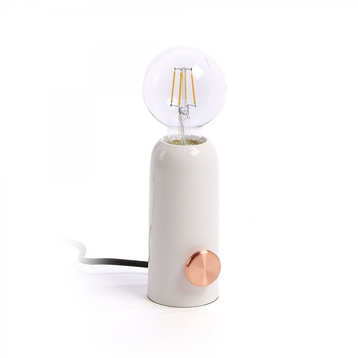 Настольная лампа Miette белого цвета