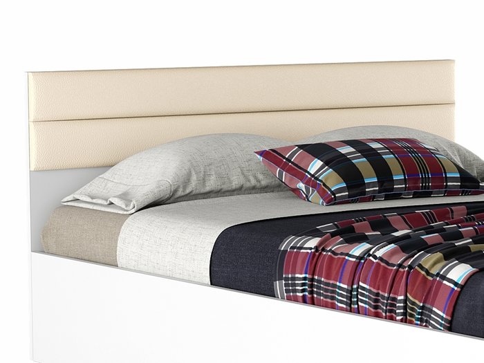 Кровать Виктория 140х200 белого цвета с ящиками - купить Кровати для спальни по цене 12000.0