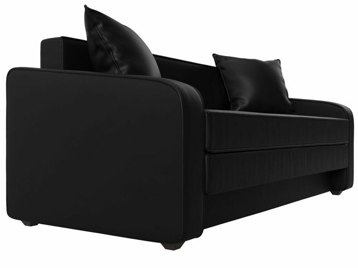 Диван-кровать Лига 013 черного цвета (экокожа) - лучшие Прямые диваны в INMYROOM
