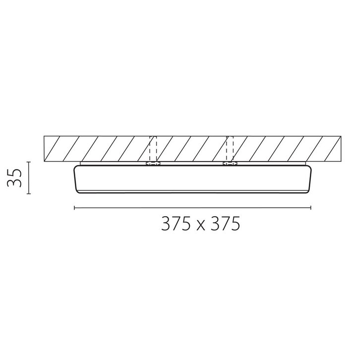 Светильник ARCO QUA LED 26W 2500LM БЕЛЫЙ 4000K - лучшие Потолочные светильники в INMYROOM