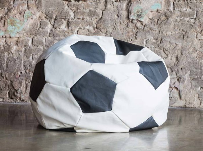 Кресло Мяч бело-черного цвета - купить Бескаркасная мебель по цене 6090.0
