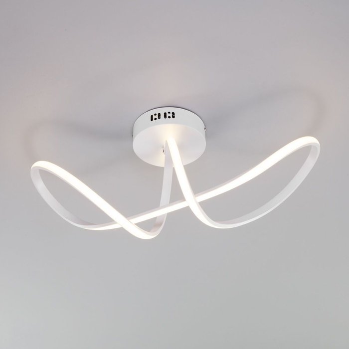 Потолочный светодиодный светильник с пультом управления 90112/1 белый Fold - купить Потолочные светильники по цене 9870.0