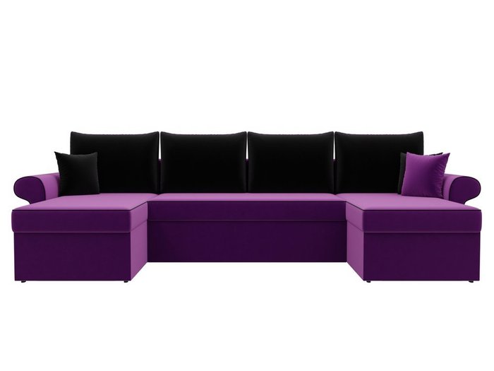 Угловой диван-кровать Милфорд фиолетового цвета - купить Угловые диваны по цене 73990.0