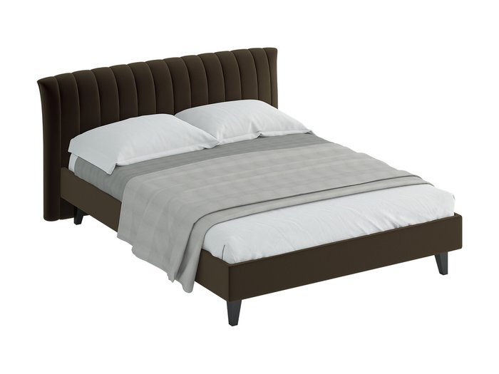Кровать Queen Anastasia темно-коричневого цвета 160x200