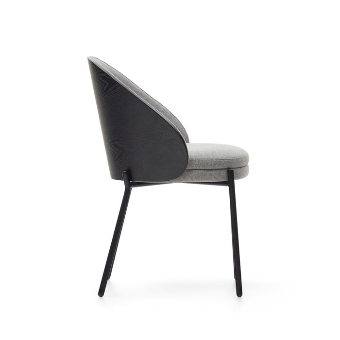 Стул Eamy серо-черного цвета - лучшие Обеденные стулья в INMYROOM