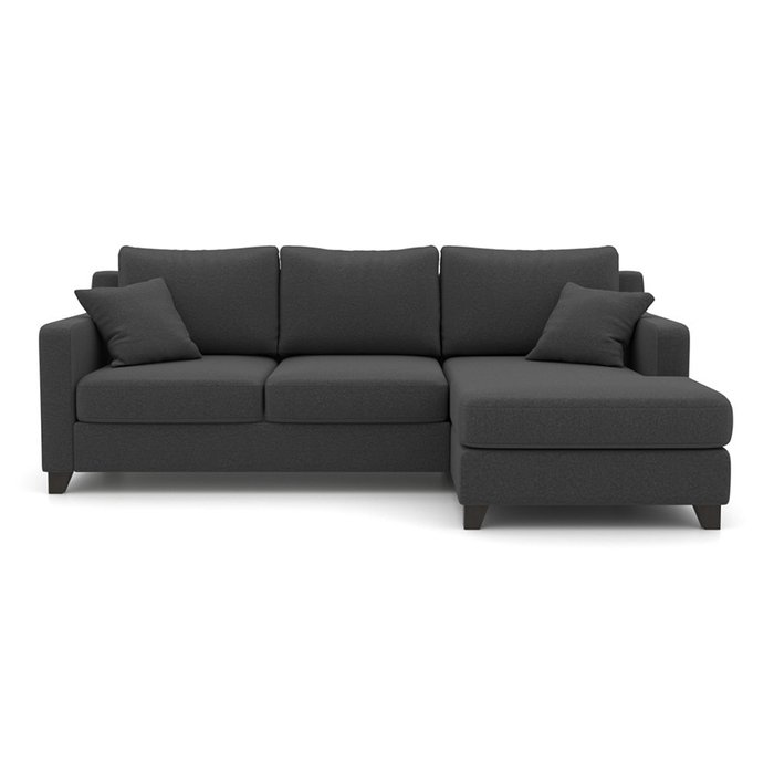 Угловой диван-кровать Mendini EKL темно-серого цвета - купить Угловые диваны по цене 92400.0