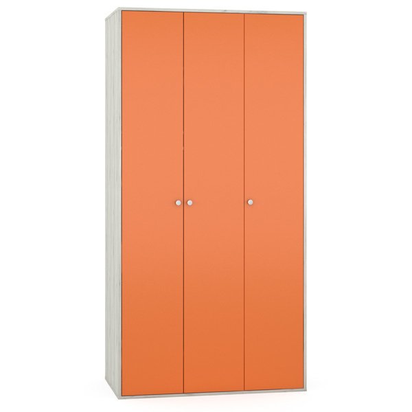 Распашной шкаф Тетрис оранжевого цвета