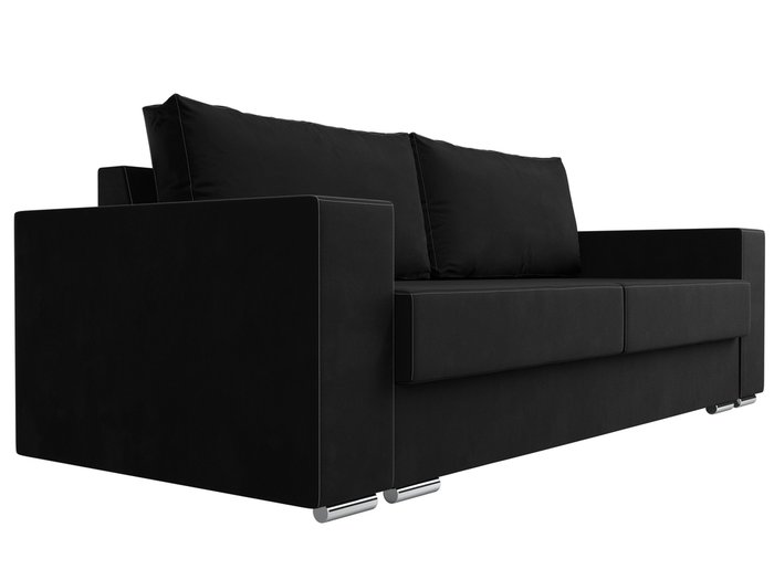 Прямой диван-кровать Исланд черного цвета - лучшие Прямые диваны в INMYROOM