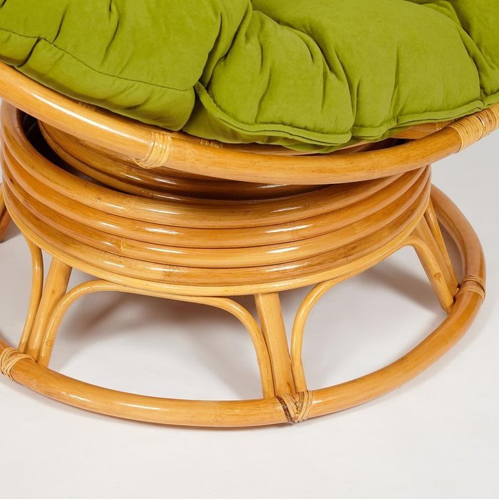 Кресло-качалка Papasan Honey с подушкой зеленого цвета - купить Садовые кресла по цене 30060.0 Кресло-качалка Papasan Honey с подушкой зеленого цвета - купить Садовые кресла по цене 30060.0